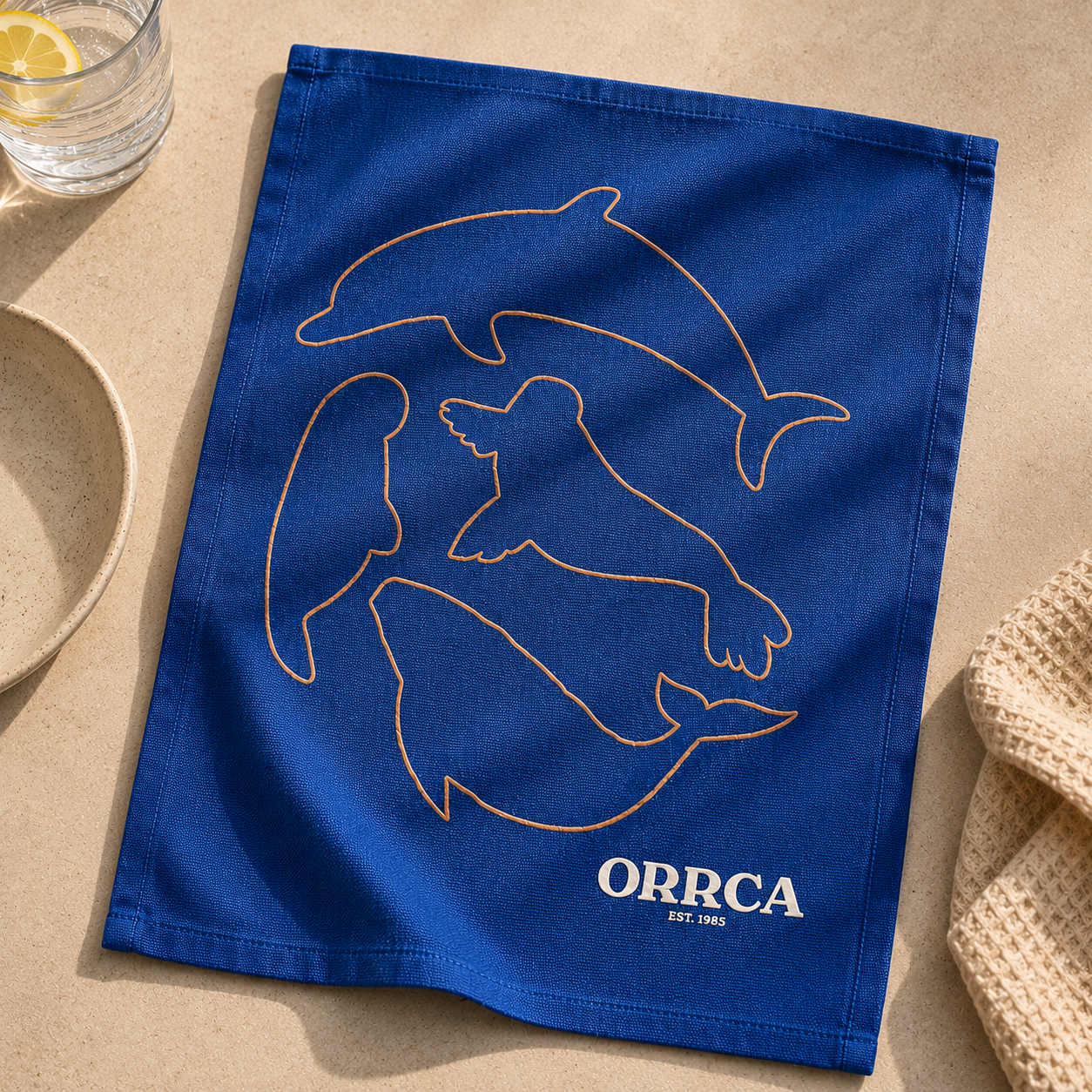 Pre-order: ORRCA Ocean Line Tea Towel