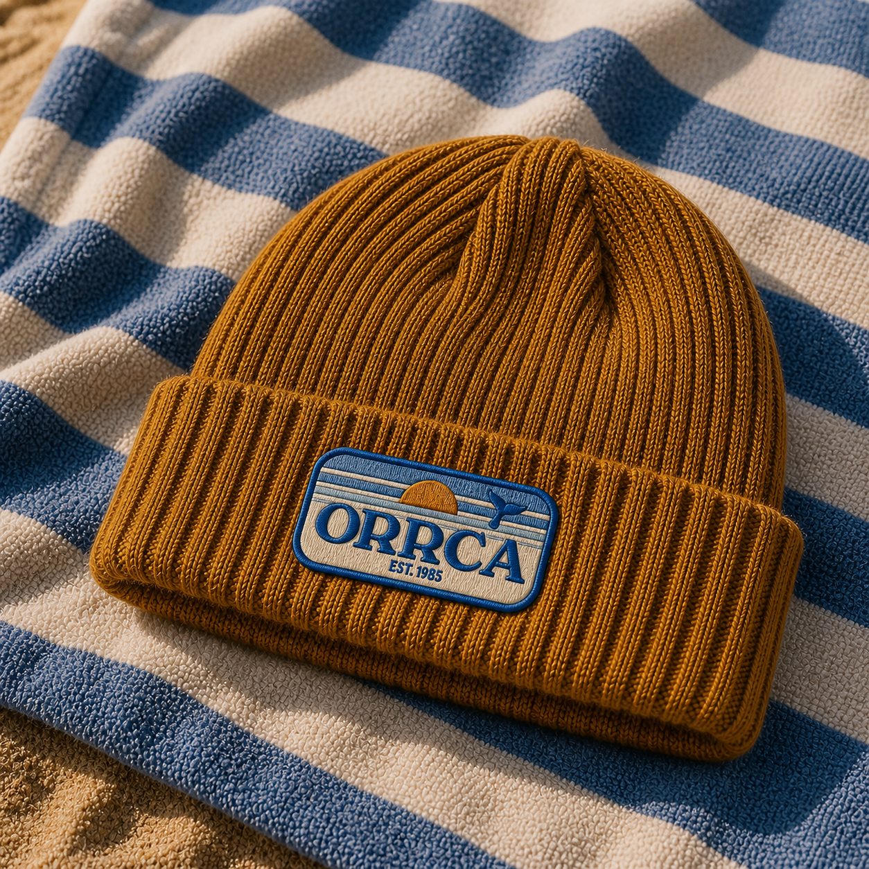 Pre-order: ORRCA Retro 1985 Patch Beanie – Mustard