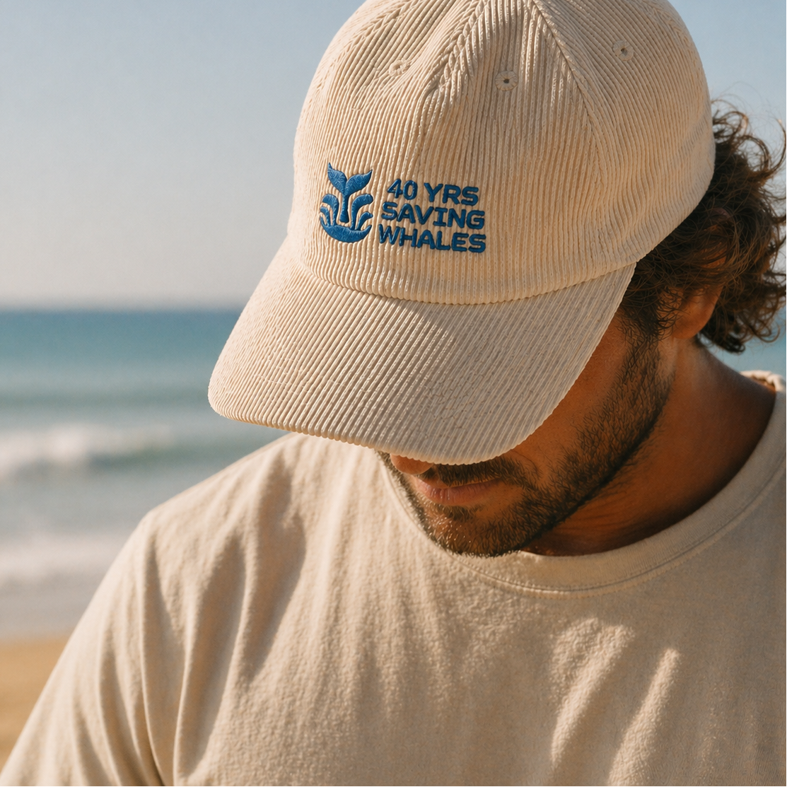 Pre-order: ORRCA 40th Anniversary Low Profile Corduroy Cap - Cream