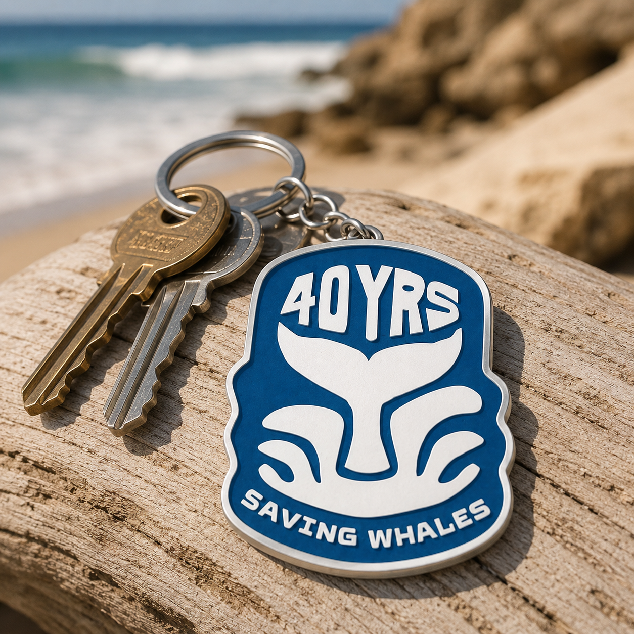Pre-order: ORRCA 40th Anniversary Keyring – Ocean Blue