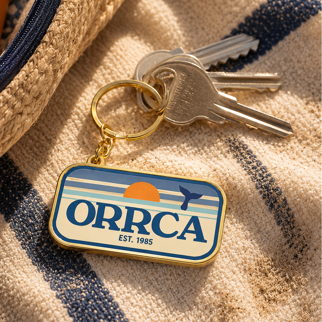 Pre-order: ORRCA Retro 1985 Keyring - Gold