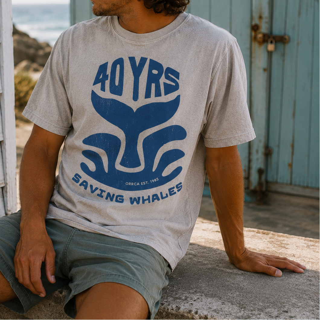 ORRCA 40th Anniversary Unisex Tee - Stonewash Cream