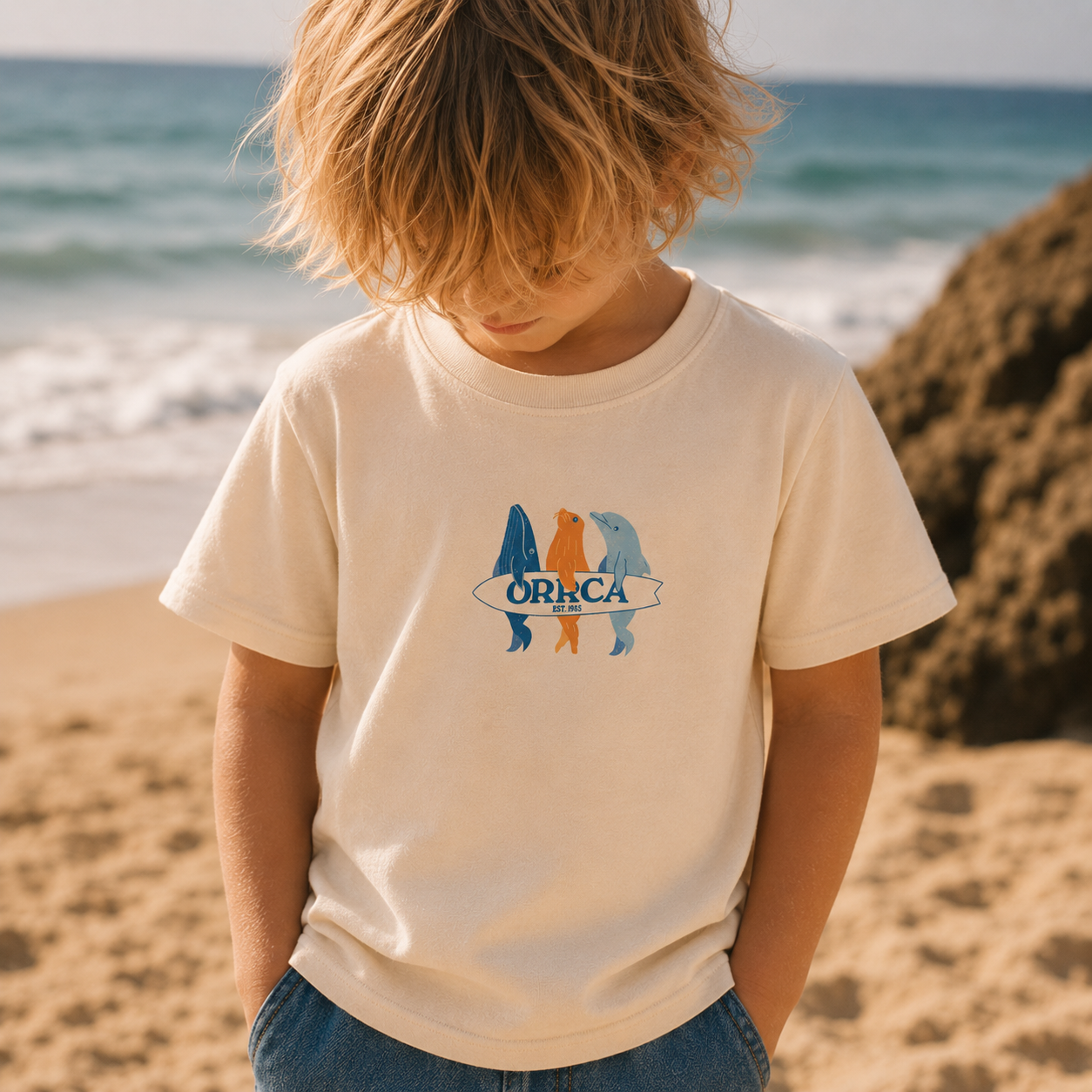 Pre-Order: ORRCA Little Explorers Tee - Sand